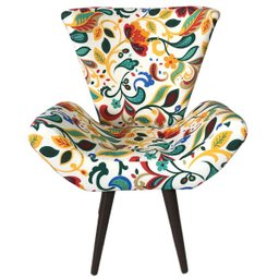 Poltrona Decorativa Elegance Floral Color - 2