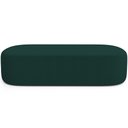 Ver imagem 4 de Cabeceira Cama Box Casal 195cm Lanna com Puff Recamier Doha W01 Bouclê Verde - Lyam Decor