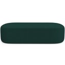 Ver imagem 4 de Cabeceira Cama Box Casal 195cm Lanna com Puff Recamier Doha W01 Bouclê Verde - Lyam Decor