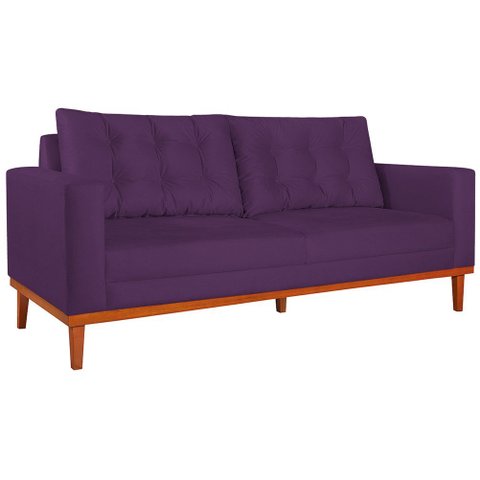 Sofá 2 Lugares Dubai Suede Roxo - Amarena Móveis