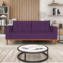 Ver imagem 2 de Sofá 2 Lugares Dubai Suede Roxo - Amarena Móveis