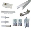 Ver imagem 1 de Kit Ferragens p/ Porta Camarão Com Dobradiça - 70 cm Branco - Alfer