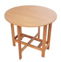 Ver imagem 3 de Mesa Prática Dobrável Mel/sinamão Rustica, Bar Cozinha Lazer ( Redonda )