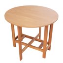 Ver imagem 3 de Mesa Prática Dobrável Mel/sinamão Rustica, Bar Cozinha Lazer ( Redonda )