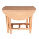 Ver imagem 4 de Mesa Prática Dobrável Mel/sinamão Rustica, Bar Cozinha Lazer ( Redonda )