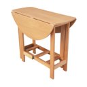 Ver imagem 1 de Mesa Prática Dobrável Mel/sinamão Rustica, Bar Cozinha Lazer ( Redonda )