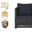 Ver imagem 4 de Mesa e 2 Poltronas Madri Corda Náutica Estofado 12 Trama Preto