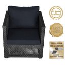 Ver imagem 3 de Mesa e 2 Poltronas Madri Corda Náutica Estofado 12 Trama Preto
