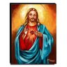 Quadro de Pintura Sagrado Coração de Jesus 80x60cm-1564 - 1