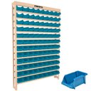 Ver imagem 1 de Estante Prática Estrutura Metálica com 108 Gavetas n° 03 Azul 108/3 PRESTO