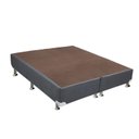 Ver imagem 1 de Cama Box Base Queen Universal Suede Gray (158x198x20) - Ortobom