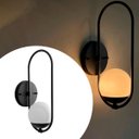 Ver imagem 3 de Arandela Luminária de Parede Moderna Oval com Vidro Globo 12cm Decoração Iluminação Casa Sala Quarto