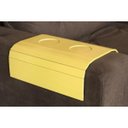 Ver imagem 2 de Kit 2 Bandejas Laqueada Porta Copos para Braço de Sofá Amarelo