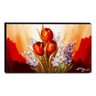 Quadro de Pintura Tulipas Vermelhas 60x105cm-1561 - 1