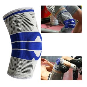 Joelheira Ortopedica Gel Silicone Compressao Ajustavel Articulaçao Suporte Joelho Apoio Patela