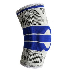Joelheira Ortopedica Gel Silicone Compressao Ajustavel Articulaçao Suporte Joelho Apoio Patela - 7