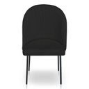 Ver imagem 4 de Kit 8 Cadeiras Poltrona de Jantar Ariel Suede Pés de Ferro Preto - Pallazio