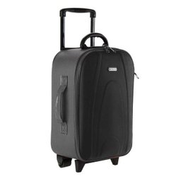 Mala Pequena De Bordo para Viagem em Poliéster Leve - Valentin - Tonin - Preto - 3