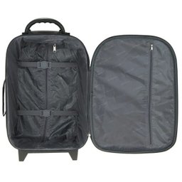 Mala Pequena De Bordo para Viagem em Poliéster Leve - Valentin - Tonin - Preto - 2