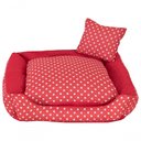 Ver imagem 1 de Cama Pet Cachorro ou Gato Poa Tam: M Vermelha [f101]