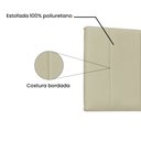 Ver imagem 4 de Cabeceira Painel Casal 1,40m Ravenna Corano - Pallazio - Marfim