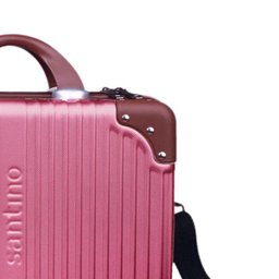 Frasqueira Necessaire em Abs para Viagem e Maquiagem Santino Palazzio - Rosa Dourado - 3