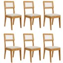 Ver imagem 5 de Kit Mesa de Jantar Opera com 6 Cadeiras Bella em Boucle