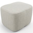 Ver imagem 2 de Puff Decorativo Orgânico para Sala Quarto Saori W01 Linho Cru - Lyam Decor