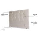 Ver imagem 3 de Cabeceira Estofada Box Queen Size 160cm Marfim