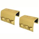 Ver imagem 1 de Kit 2 Bandejas Sintética Para Sofá Porta Copos Com Porta Controle Amarelo