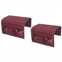 Ver imagem 1 de Kit 2 Bandejas Sintética Para Sofá Porta Copos Com Porta Controle Vermelho