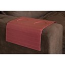 Ver imagem 2 de Kit 2 Bandejas Sintética Porta Copos Para Braço de Sofá Vermelho