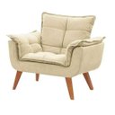 Ver imagem 2 de Kit 2 Poltronas Decorativas Opala Bege