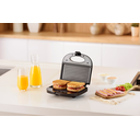 Ver imagem 5 de Sanduicheira Eletrica E Grill Antiaderente Snack Time 2 Em 1 Elgin 750w Chapa Para Lanches Misteira 