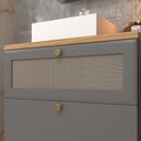 Ver imagem 7 de Gabinete de Banheiro 80cm com Cuba Ref 800 Cewal - Cinza Sagrado/itapuã