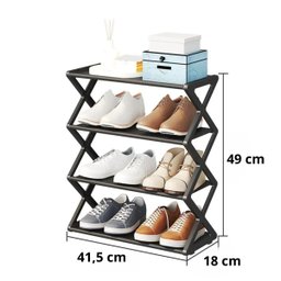Sapateira Multiuso 4 Andares - Organize até 8 Pares com Eficiência - 5