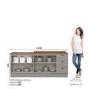 Ver imagem 4 de Cozinha Compacta 2 Peças 100% MDF com Tampo Americana Henn
