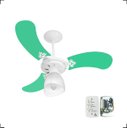 Ver imagem 1 de Ventilador Teto Super Baby Colors 3 Pás Mdf Branco/verde 110v Venti-delta