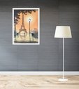 Ver imagem 2 de Quadro Decorativo Estilo Pintura Paris - 70x50cm:moldura Preta