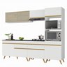 Cozinha Completa 5 Peças com Armário e Balcão Mp3715 Veneza Gw Multimóveis Branca - 3