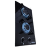 Cooktop a Gás 2 Bocas em Vidro Preto Bivolt Preto Glp - 3