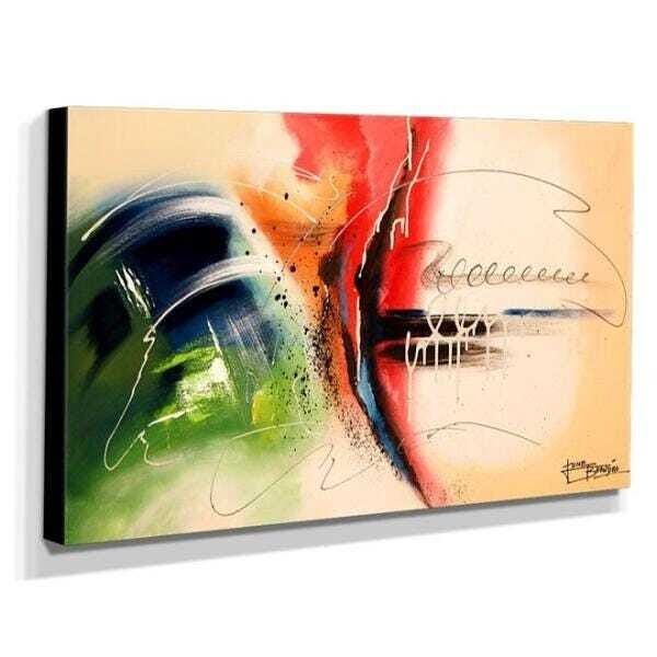 Quadro de Pintura Abstrato 60x105cm-1535 - 2