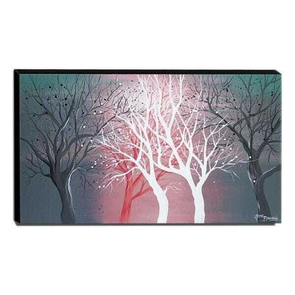 Quadro de Pintura Decorativo Árvores 60x105cm-1394 - 1