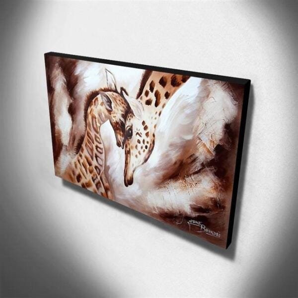 Quadro de Pintura Girafas 60x105cm-1634 - 2