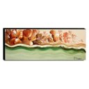Ver imagem 1 de Quadro de Pintura Hibisco 45x120cm-1497