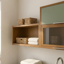 Ver imagem 2 de Conjunto Armários Modular para Lavanderia Balcão 120cm + Aéreos 160cm Armazenamento Mdf Multiuso:ver