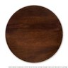 Prato Giratório Centro De Mesa Madeira Castanho 60cm - 1
