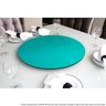 Centro de Mesa Prato Giratório Vidro Temperado Azul Tiffany 60cm - 3