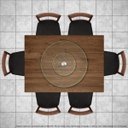 Ver imagem 2 de Centro de Mesa Prato Giratório Vidro Temperado Incolor 80cm