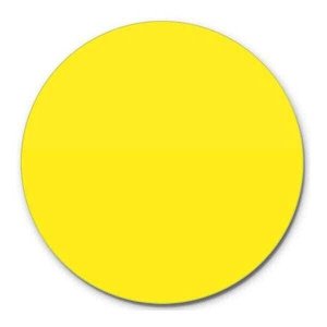 Prato Giratório Centro de Mesa Laqueado Amarelo 60cm